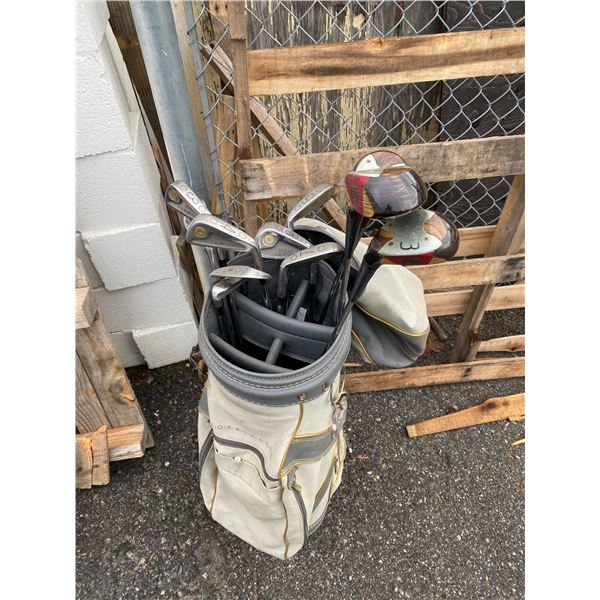 Golf bag and clubs
