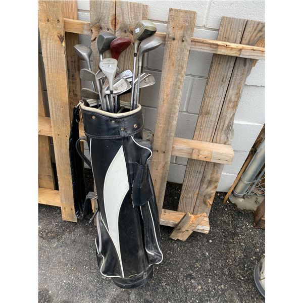 Golf bag and clubs