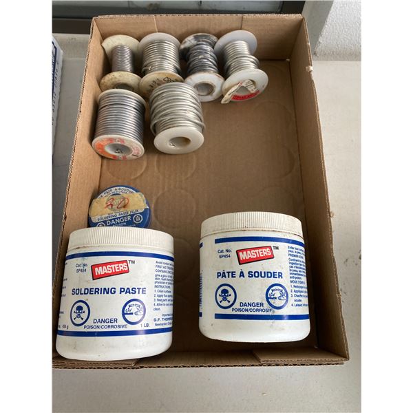 Solder paste and wire