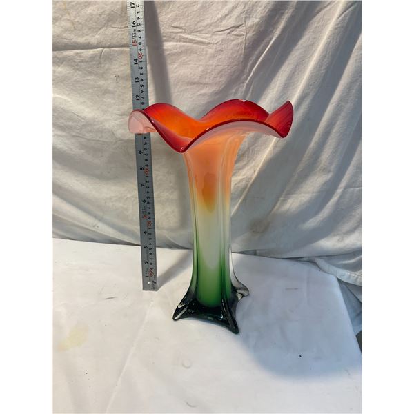 Lily glass vase