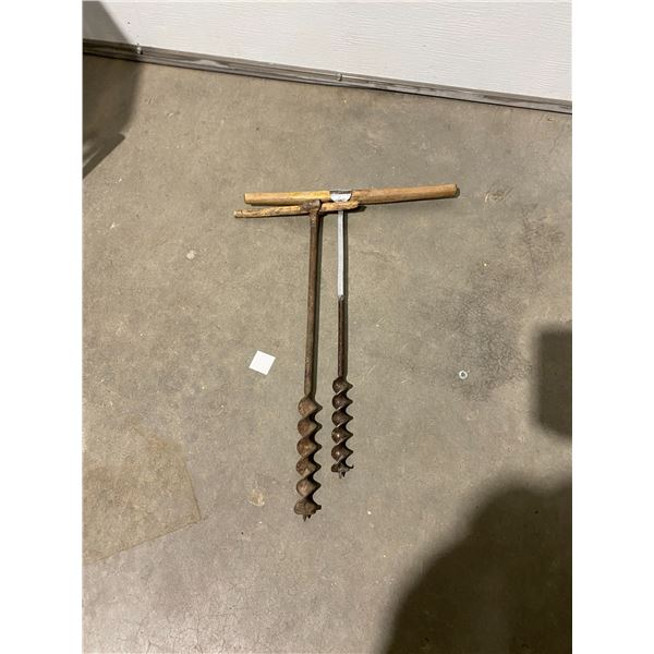 2 wood augers