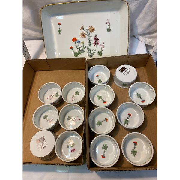 Fireproof porcelain made in France large dish has chip see picture