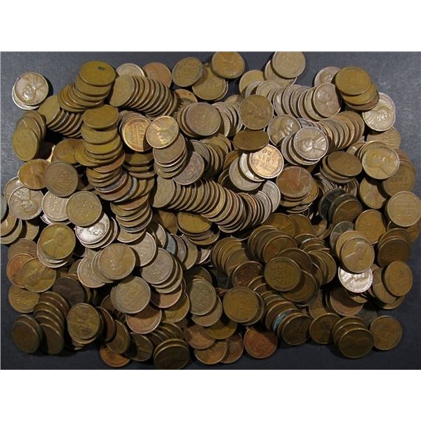 500 WHEAT CENTS (1930-1939) P-D-S