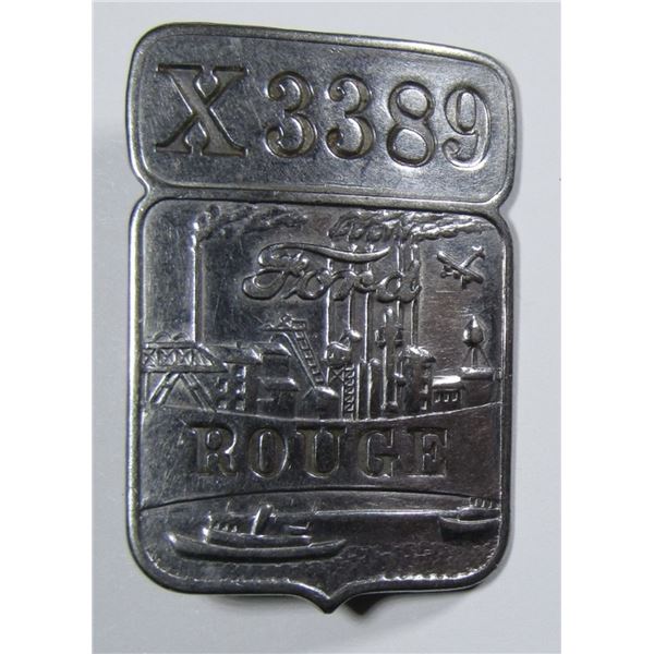 VINTAGE FORD ROUGE EMPLOYEE PLANT BADGE