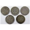 Image 2 : (5) SEATED DIMES - GREAT MIX