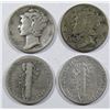 Image 2 : (50) MIXED DATE MERCURY SILVER DIMES
