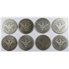 Image 2 : 8-MIXED DATE BARBER HALF DOLLARS