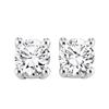 Image 2 : 14K White Gold & Diamond Earrings, 1.50Cttw (Screw backs) - Ashori Jewlers