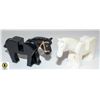 Image 1 : BLACK LEGO HORSE WHITE HORSE