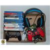 Image 1 : FLAT OF PS4 GAMES, CONTOLLERS