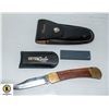Image 1 : POCKET KNIVE WITH HONING STONE & SHEATH