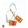 Image 1 : 925 SILVER & AMBER EARRINGS-ESTATE