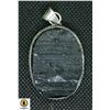Image 1 : #149-NATURAL BLACK TOURMALINE (RAW) PENDANT