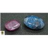 Image 1 : #84-GENUINE BLUE SAPPHIRE & RUBY GEMSTONE 66.15CT