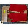 Image 1 : BOX WITH VARIOUS CUTTING BOARDS AND SILICONE