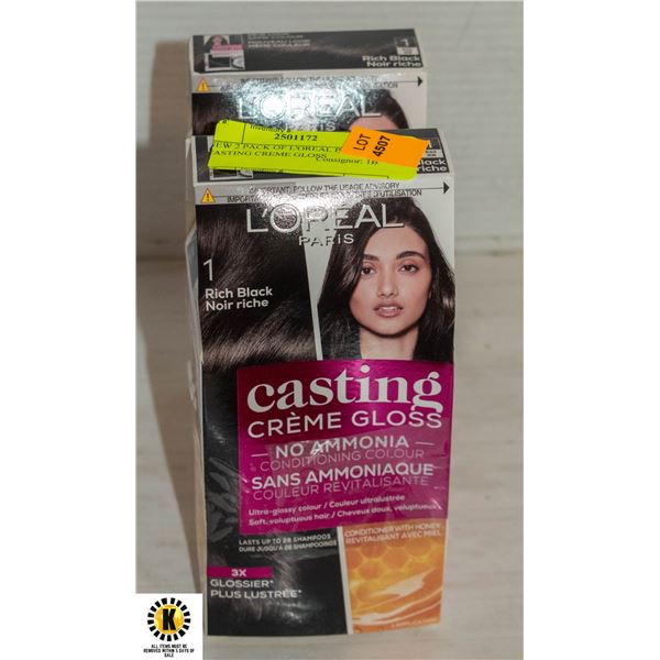 NEW 2 PACK OF L'OREAL PARIS CASTING CREME GLOSS