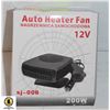 NEW AUTO HEATER FAN 12VOLT CAR HEAT/FAN DEFROSTER