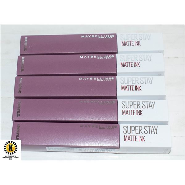 NEW SET OF 5 MAYBELLINE NEW YORK 5ML SUPER STAY