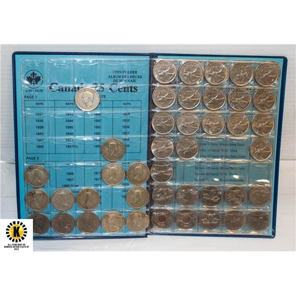 BOOK OF 47 CANADIAN QUARTERS book-of-47-canadian-quarters