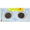 Image 1 : 1910 AND 1897 BRITISH ONE PENNY COIN