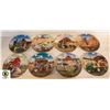 Image 1 : SET OF 8 LITTLE FARMHAND PLATES WITH COA