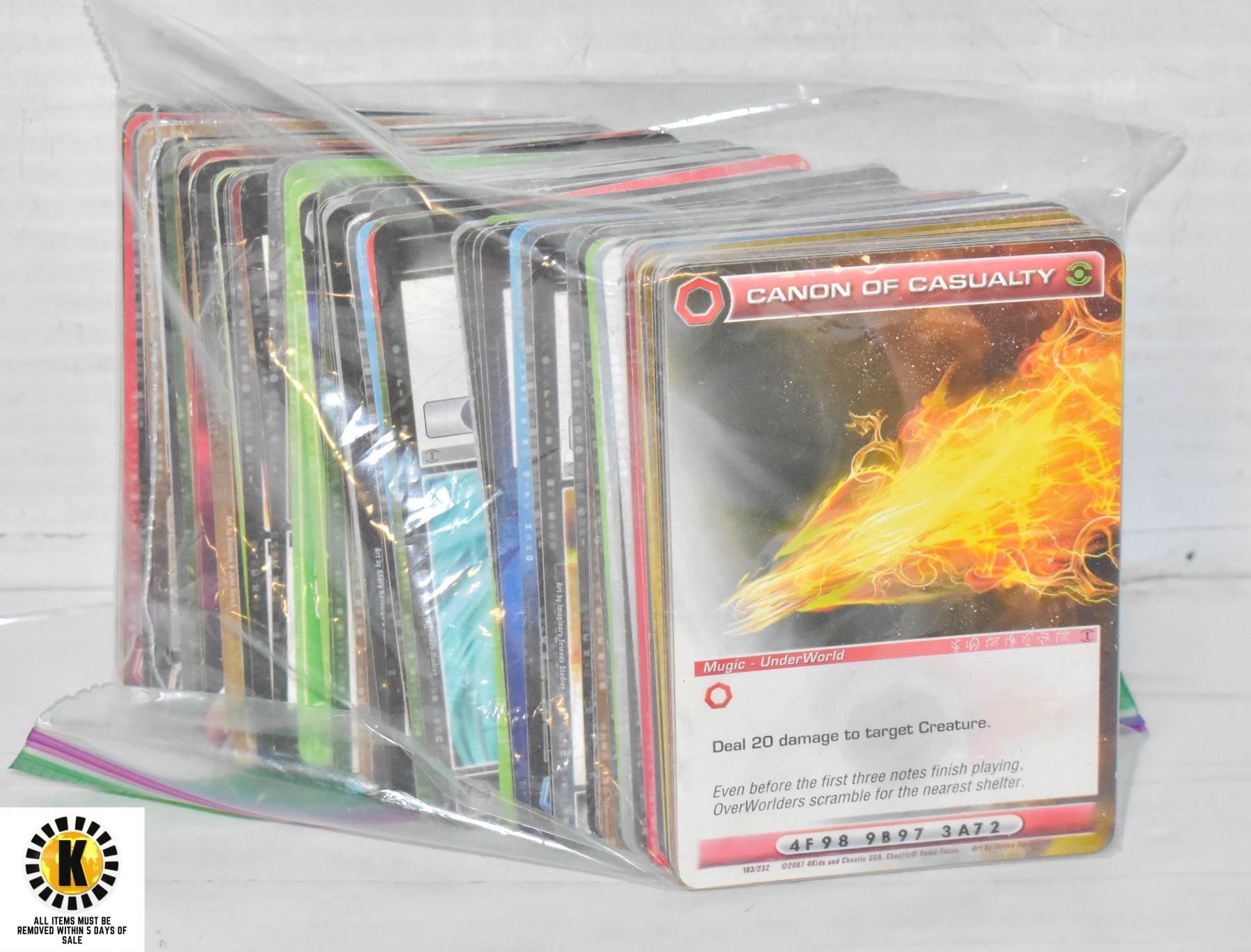 LARGE LOT CHAOTIC GAME CARDS