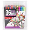 Image 1 : NEW 36 PC PREMIUM QUALITY GEL PENS