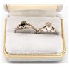 Image 2 : 2 ESTATE IRISH CLADDAGH 925 SILVER RINGS TOGETHER