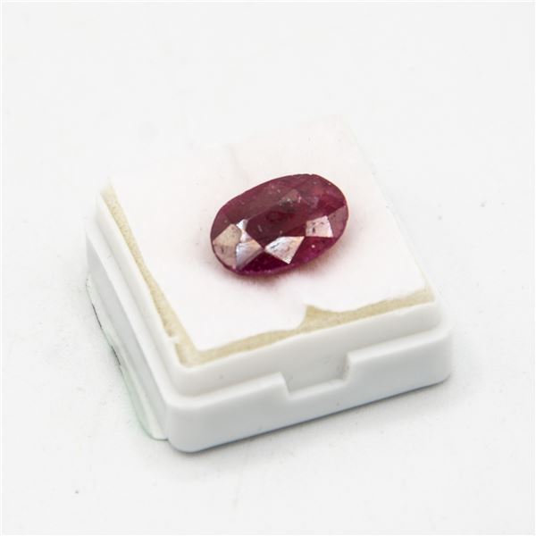 OVAL SHAPED RUBY 8 CARAT