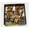 Image 1 : TRAY OF GENUINE TIGERS EYE GEMSTONES