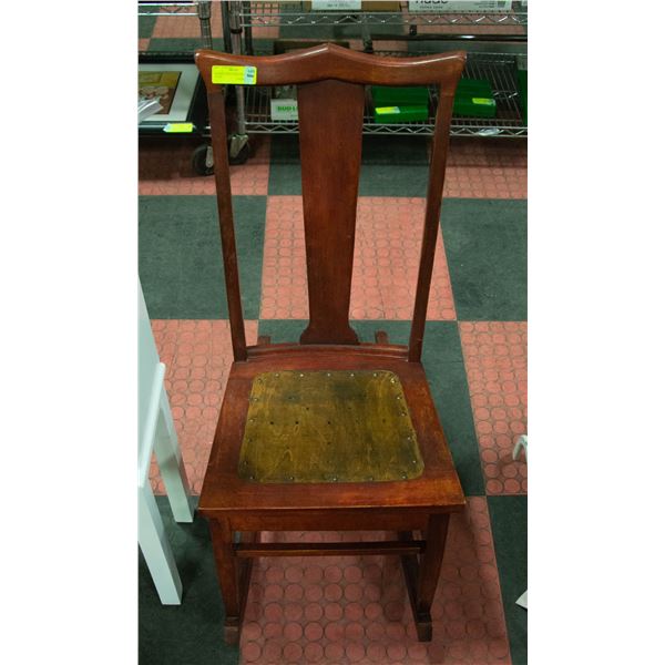 ANTIQUE CHILD SIZED ROCKING CHAIR