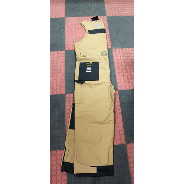 NEW TERRA POWER WORK OVERALLS TAN SIZE XL