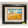 Image 1 : OLIVE, POPEYE AND SWEET PEA AT THE BEACH FRAMED