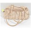 Image 1 : BEIGE ATTITUDE LADIES POCKET STUDDED HANDBAG