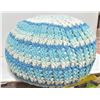 Image 1 : TURQUOISE KNITTED LARGE FLOOR