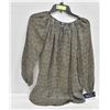 Image 1 : NEW CHAPS WOMENS MEDIUM SEMI SHEER BLOUSE W/