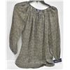 Image 1 : NEW CHAPS WOMENS LARGE SEMI SHEER BLOUSE W/