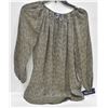Image 1 : NEW CHAPS WOMENS XL SEMI SHEER BLOUSE W/