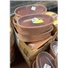 Image 1 : LARGE LOT OF TERRA COTTA OVAL DISHES