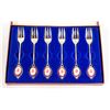 Image 1 : ANTIQUE 6PC STEEL FORK PINK