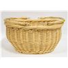 Image 1 : OVAL WICKER PICNIC BASKET WITH HANDLES