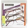 Image 1 : FOSTER GRANT LADIES READING GLASSES 3 PACK +3.00