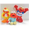 Image 1 : 3 VINTAGE TALKING/SINGING ELMO LARGE FIGURES