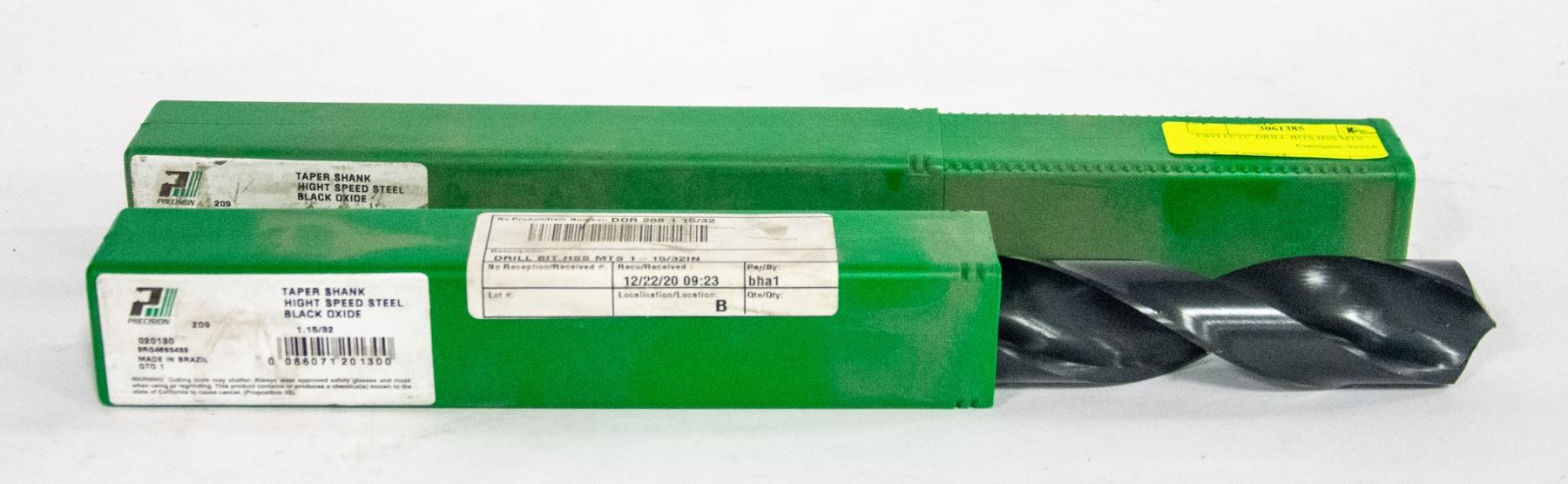 thumbnail image 2 of 5x 15/32 HSS Jobber Twist Drill Bits – Metal Drills, USA NOS, Silver 2 of 6