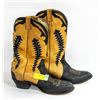 Image 1 : MENS SIZE 10/5 LEATHER COWBOY BOOTS-ESTATE