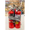 3 FULLY CHARGED 5LB FIRE EXTINGUISHERS