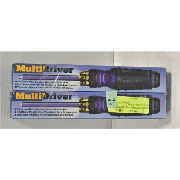 TWO MULTI-DRIVER SETS WITH MAG ROD AND LIGHTS