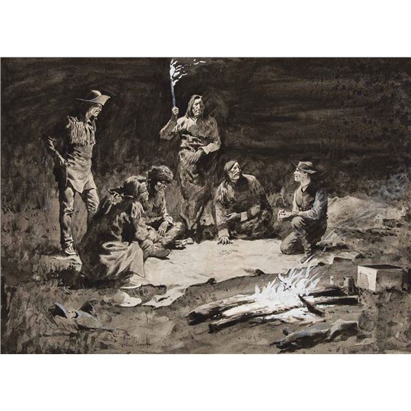 Frederic Remington-I Was Geet Up Un Was Looking at de Leetle Man