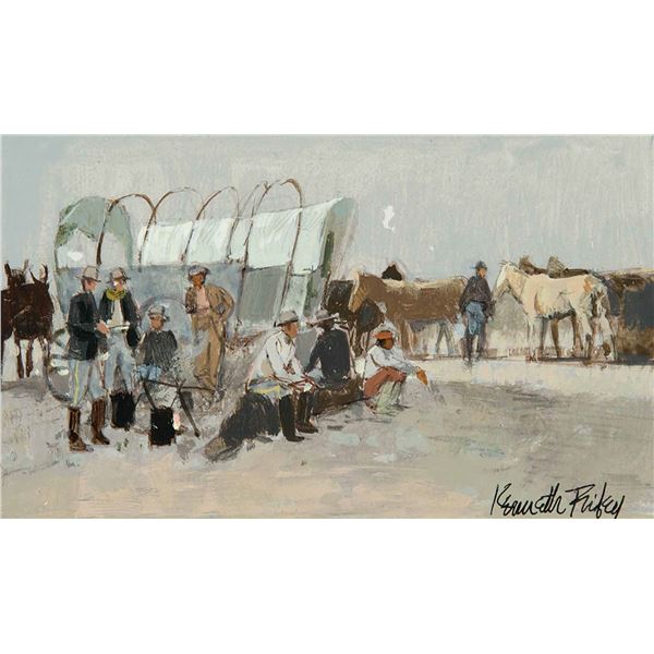 Kenneth Riley-First Sketch for Bivouac