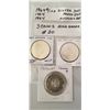 Image 1 : 3 1964 Silver Dollars hard to find no dot, faded dot, 1 with dot